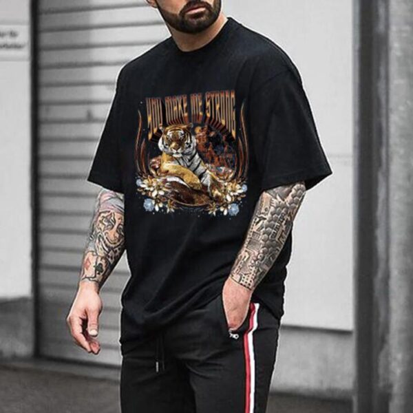 Tigher Graphics Men's Oversize T-Shirts by Shopnova