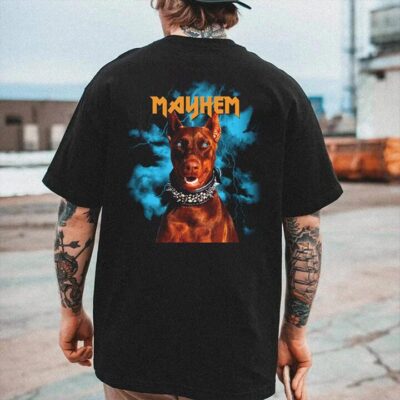 Mayhem Dog Vintage Tshirt Men's loose fit T-shits by Shopnova