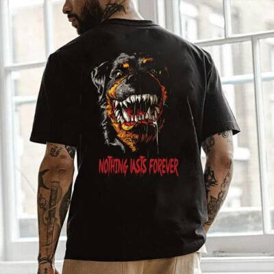 Rottweiler Dog Tee Animal Printed Men's T-shirts by Shopnova