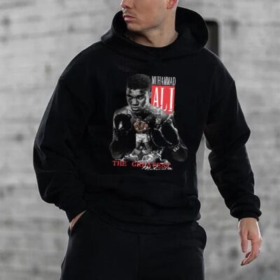 Muhammad Graphic Print Men's Black Oversize Hoodie by Shopnova