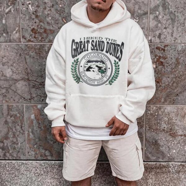 Great Sand Dunes Graphic Print Men's Oversize Hoodie by Shopnova