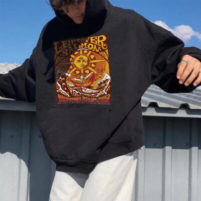 Sun Cartoon Graphic Print Men's Casual Hoodie by Shopnova 320g