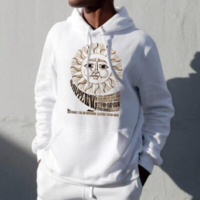 Sun & Alphabet Graphic Print Men's Oversize Hoodie by Shopnova