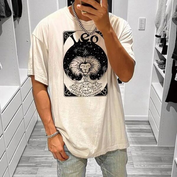 Constellation Unisex Tshirt Leo Men's Oversized T-Shirts by Shopnova