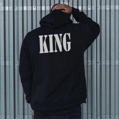 Shopnova KING Back Print Fleece Oversize Hoodie 320g