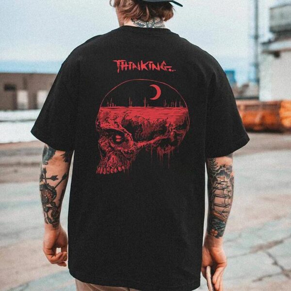 Skull Printed Tee Men's Fashion Casual T-shirts by Shopnova