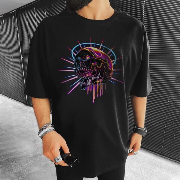 Skull Printed Tee Men's Fashion Casual T-shirts by Shopnova