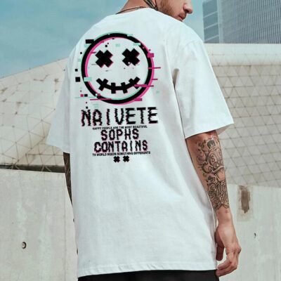 Streetwear Punk Funny Smiley Men's T-Shirt by Shopnova