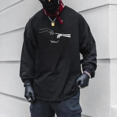 SkeletonPrint Long Sleeve Men's T-Shirt
