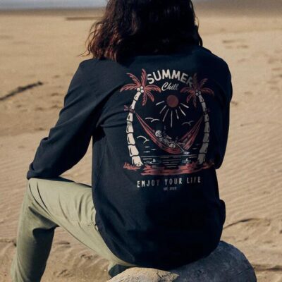 Enjoy You Life Men's Skull Print Long Sleeved T-shirts