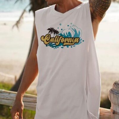 NOVAROPA™California Men's Surf Tank Top-B