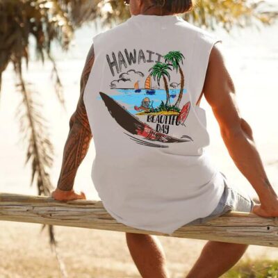 NOVAROPA™Hawaii Beautiful Day Men's Tank Top-B