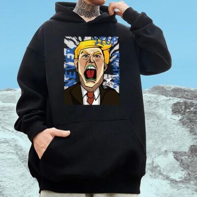 NOVAROPA™Never Stop Fighting Hoodie Inspired by Trump