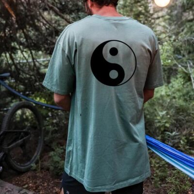 Yin Yang Art Print Men's Cotton T-shirt