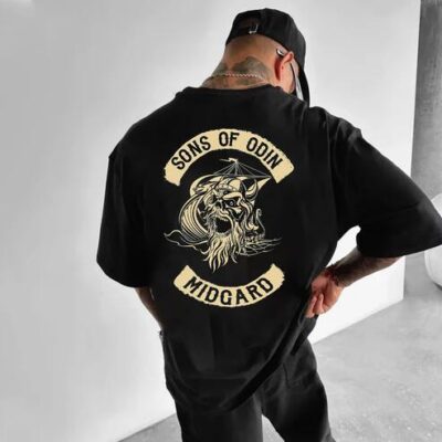 Sons of Odin Graphic Print Cotton T-shirt