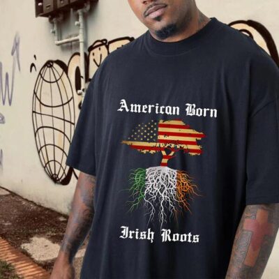 American Born Irish Roots Pride Bicultural Tee