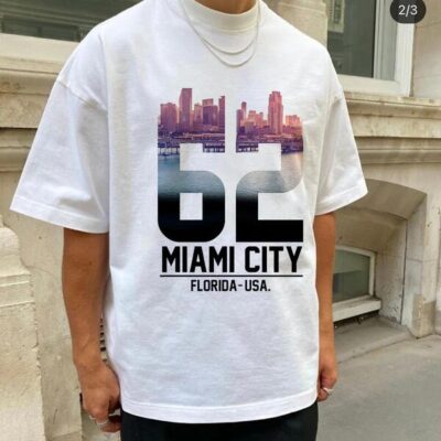 Miami Cityscape Vintage 1962 Men's T-shirt