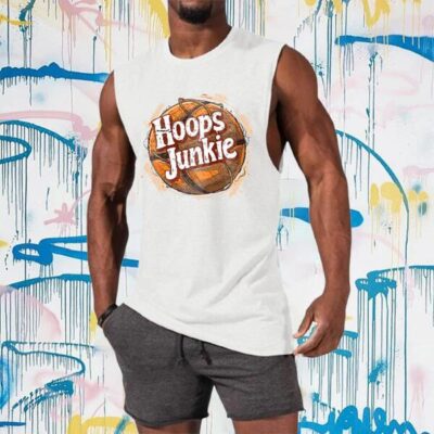 Hoops Junkie Basketball Print Men's Tank Top