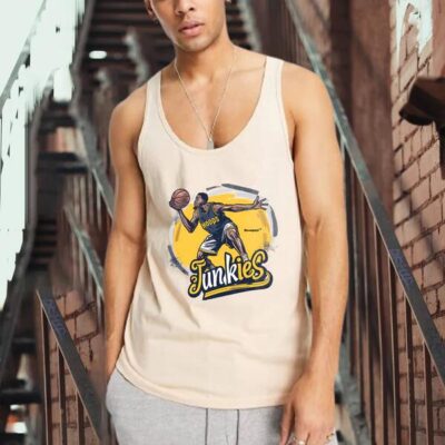 Hoops Junkie Basketball Player Men's Tank Top