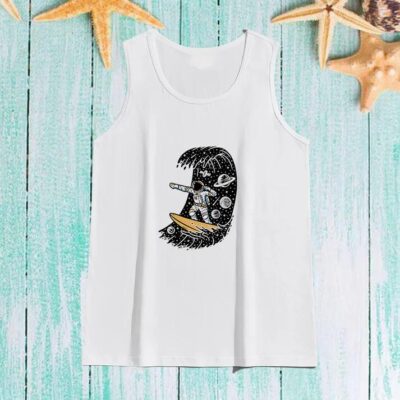 Space Surfer Men's Fashion Tank Tops for Astronauts