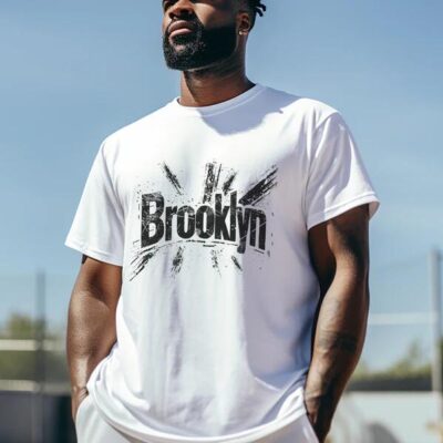 Men's Brooklyn Vintage Print Short Sleeve T-shirt